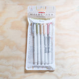 Zebra Mildliner Twintip Highlighter Natural Colours 5 Pack