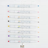 Zebra Mildliner Twintip Highlighter Pastel Colours