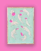 Far Fetched A3 Riso Print