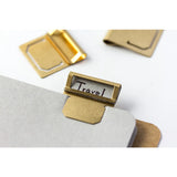 Traveler's Company Brass Index Clips Set of 6