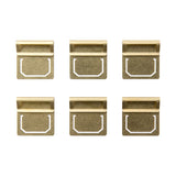 Traveler's Company Brass Index Clips Set of 6