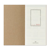 TRAVELER'S Notebook Diary Regular 2026 Second Half Weekly Vertical