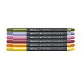 Caran d'Ache Fibralo Brush Pens - Set of 6 - Bloom