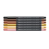Caran d'Ache Fibralo Brush Pens - Set of 6 - Portrait