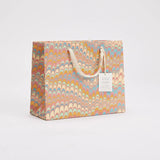 Medium Hand Marbled Celebration Gift Bags - Bouquet Design