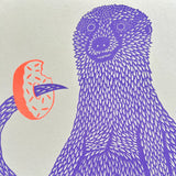 Hole Food Diet Square Riso Print