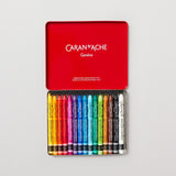 Caran d'Ache Neocolor II Aquarelle Wax Pastels Tin Set of 15