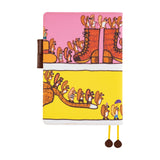 Hobonichi A5 Cover - 100%ORANGE: Where's the Squirrel Going