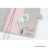 Hobonichi Techo A5 Cousin Cover - Moomin: My Yard (Pink Grey)