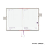 Hobonichi Techo A5 Cousin Cover - Moomin: My Yard (Pink Grey)