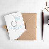 Congrats Engagement Ring Letterpress Card