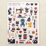 Hyogensha - Cozyca Stickers - Robin the Black Cat Vol.2