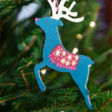 East End Press Wooden Reindeer Decorations