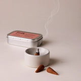 FieldDay Wander Folk Tin of Incense Cones - Blackberry and Tomato Leaf