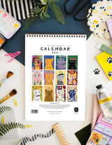 2027 The Cat Artist Wall Calendar
