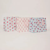 Medium Hand Block Printed Pink Sorbet Gift Bags