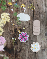 Studio Wald Keyring Flower Press - Pinks and Blues