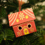 East End Press Gingerbread House Screen-Printed Decoration