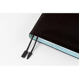 Hobonichi A6 Cover - Colors: Black x Clear Blue