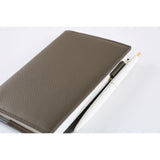 Hobonichi A6 Cover - Leather: Taut (Gray & Light Blue)