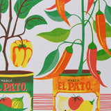 Chilli Peppers Stamp - A4 Risograph Print