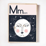 M for Moon Art Print A3