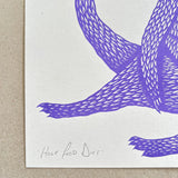 Hole Food Diet Square Riso Print