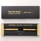 Mark's Days Brass Needlepoint Gel Pen