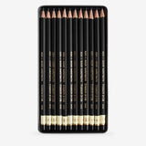 Koh-I-Noor Toison D'Or Tin of 12 Sketching Pencils 8B - 2H