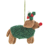 Rudolph Dachshund Christmas Tree Hanging Decoration