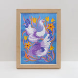 Hens - A3 Risograph Print