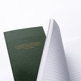 Hunter Paper Co. Forest Green A5 Lined Notebook