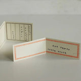 Classiky Letterpress Folded Memo/Message Card - Set of 20