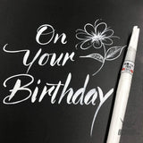 Kuretake ZIG Cartoonist Brush Pen - No.22 - White