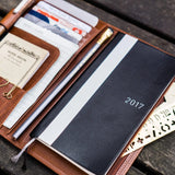 Galen Leather Hobonichi Weeks Mega Cover - Brown