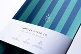 Hunter Paper Co. Blue Stripes A5 Lined Notebook