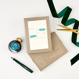 Love, Joy & Peace Set of 8 Letterpress Christmas Cards