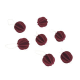 Lovi Pack of 7 Baubles (3.5cm) - 3D Wooden Figure
