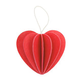Lovi Heart - Bright Red - 3D Wooden Figure