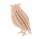 Lovi Owl 9.5cm - Natural Wood - 3D Wooden Figure