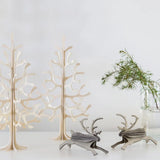 Lovi Natural Wood Reindeer 12cm - 3D Wooden Figure