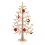 Lovi Wooden Star 10cm Hanging Decoration Bright Red
