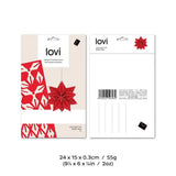Lovi Wooden Star 5cm Hanging Decoration Bright Red