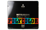 Uni Polycolor Colored Pencils Tin of 24