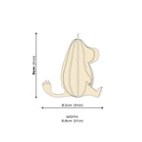 Lovi Moomintroll 9cm- 3D Wooden Figure
