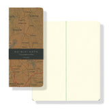 Yamamoto Paper RO-BIKI Topographical Map Notebook - Blank