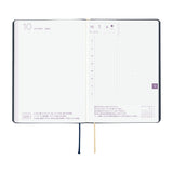 Hobonichi Techo A6 HON 2027 (Japanese) - Slash: Navy (January Start)