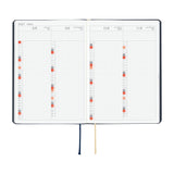 Hobonichi Techo A6 HON 2027 (Japanese) - Slash: Navy (January Start)