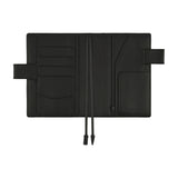 Hobonichi A6 Cover - Leather: TS Basic - Black
