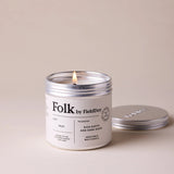 FieldDay Peat Folk Tin Candle - Rich Earth and Dark Oudh